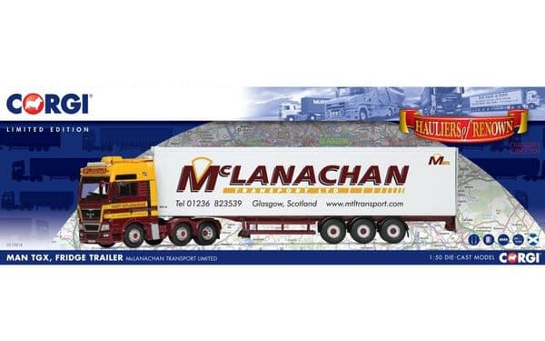 Corgi CC15212 MAN TGX Reefer - McLanachan Transport Limited
